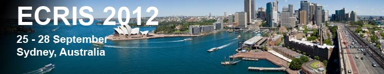 ECRIS2012 Proceedings &mdash; Sydney, Australia logo